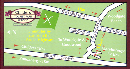 Childers Tourist Park and Camp directions